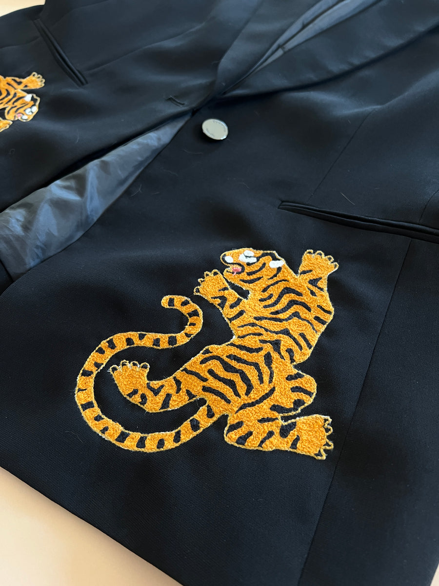 Upcycled Tiger Blazer