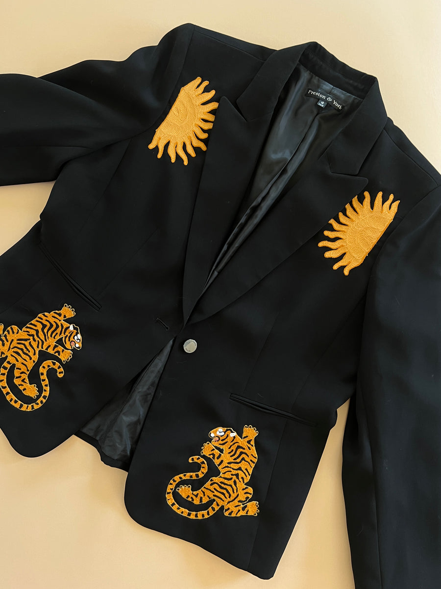 Upcycled Tiger Blazer