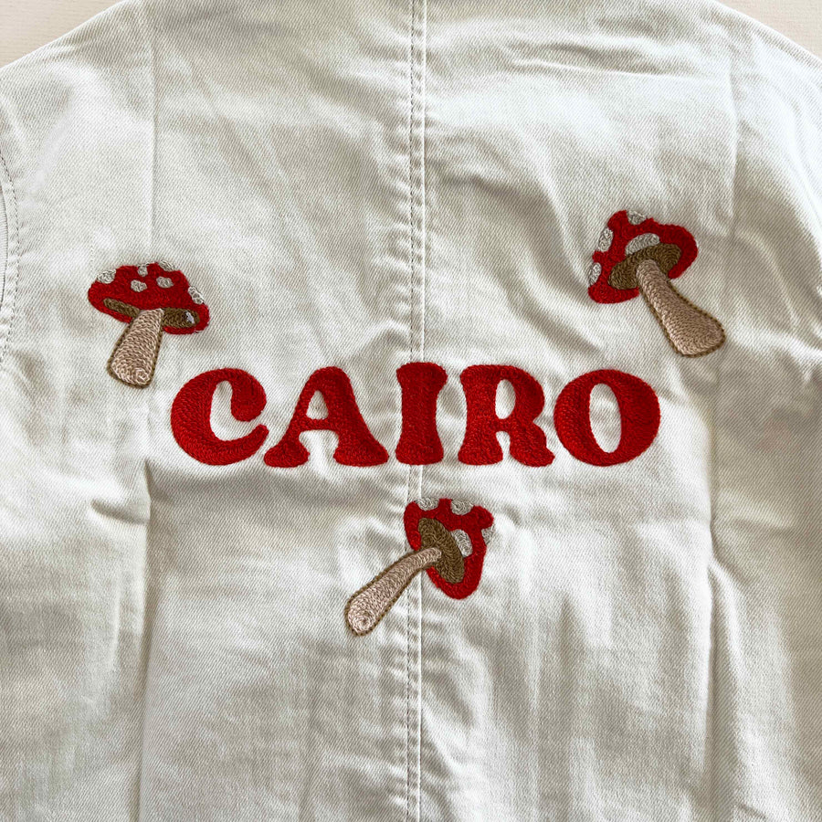Custom Mushroom-Themed Embroidered Jacket (Ship & Stitch)