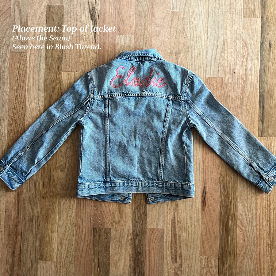 Custom sales jacket embroidery